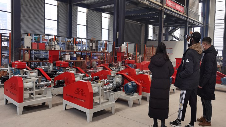 dry type Trout feed pelleting machine in Ghana